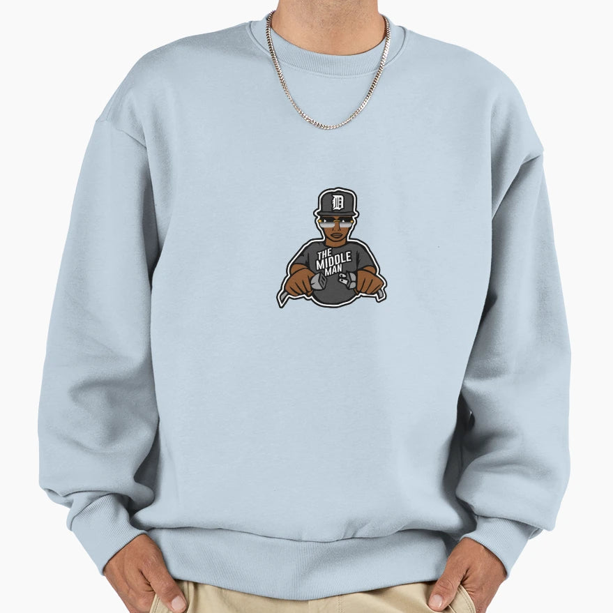 Middle Sweatshirt - Minimalist Print Unisex - T-Shirt, Sweatshirt, Hoodie