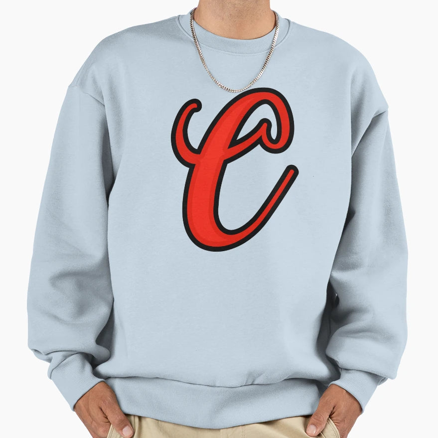 Initial Monogram C Sweatshirt - Minimalist Print Men Women - T-Shirt, Sweatshirt, Hoodie