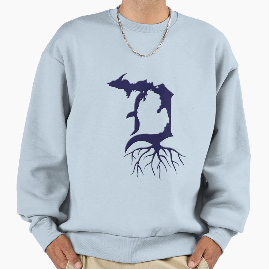 Michigan Detroit Roots Sweatshirt - Graphic Print Unisex - T-Shirt, Sweatshirt, Hoodie