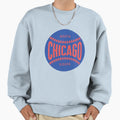 Chicago Baseball Ball Stitching Sweatshirt - Minimalist Print for Adults - T-Shirt, Sweatshirt, Hoodie