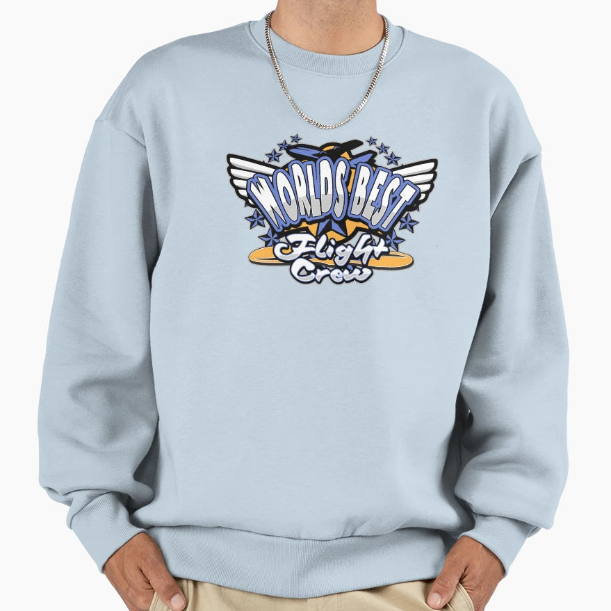 Worlds Best Flight Crew Sweatshirt - Unique Graphic for Adults - T-Shirt, Sweatshirt, Hoodie