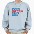 Detroit Sports Teams Sweatshirt - Casual Everyday Wear Unisex - T-Shirt, Sweatshirt, Hoodie