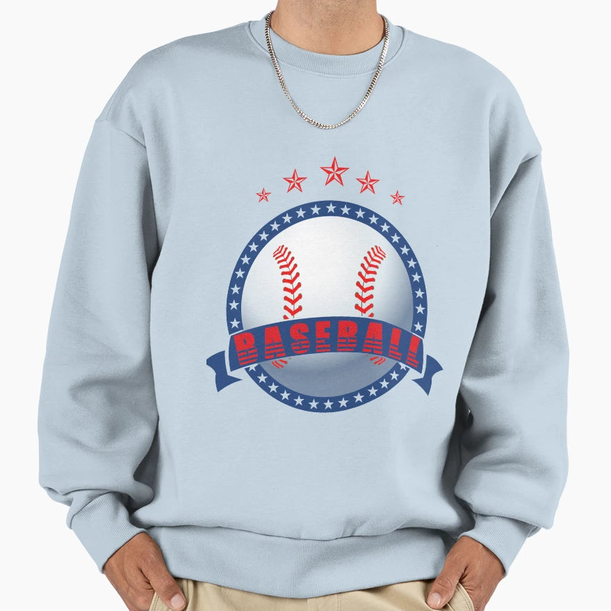 Baseball Sweatshirt - Minimalist Print for Adults - T-Shirt, Sweatshirt, Hoodie