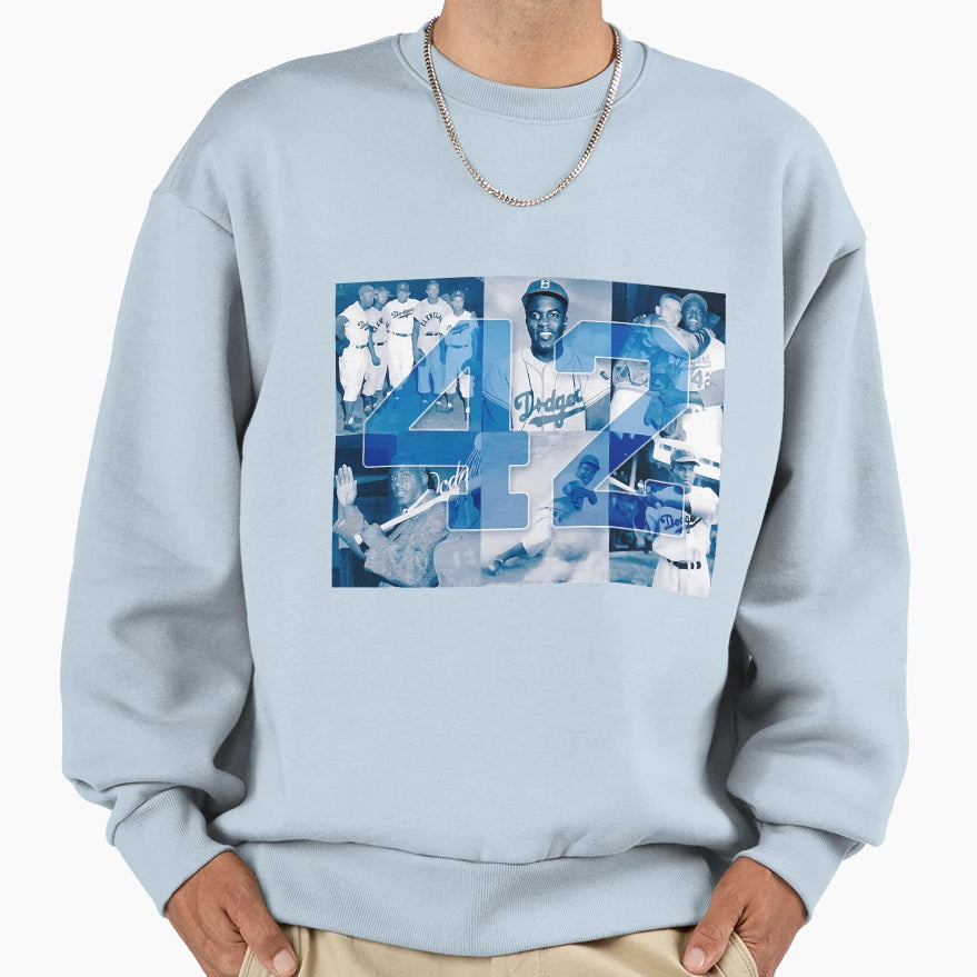 42 Jackie Robinson Sweatshirt - Graphic Print Unisex - T-Shirt, Sweatshirt, Hoodie