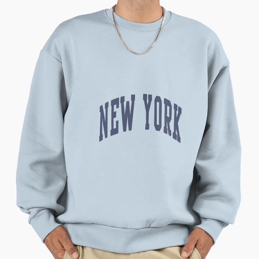 New York Varsity Lettering Sweatshirt - Fun Novelty Design Men Women - T-Shirt, Sweatshirt, Hoodie