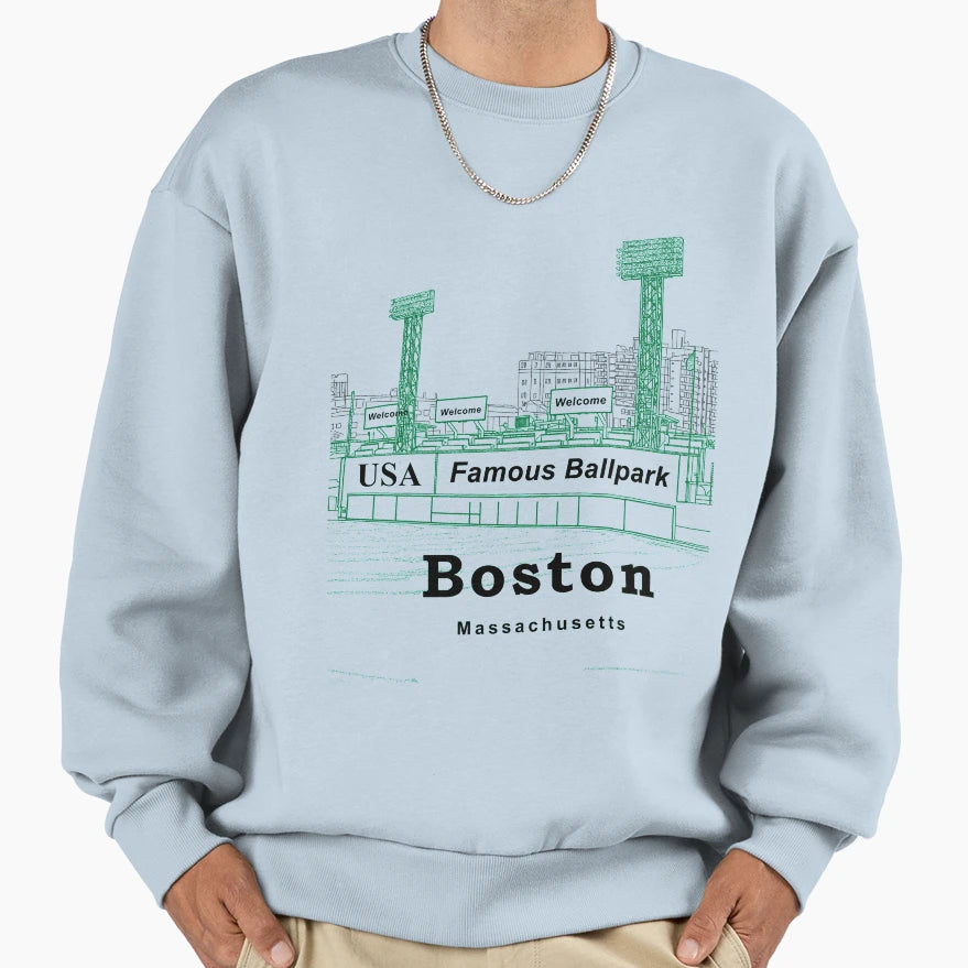 Boston Massachusetts Americas Sweatshirt - Fun Novelty Design Men Women - T-Shirt, Sweatshirt, Hoodie