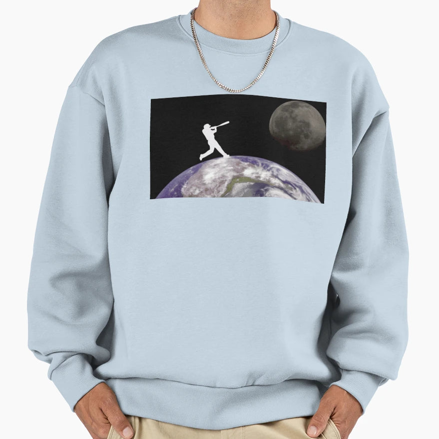 Earth Baseball Sweatshirt - Fun Novelty Design Men Women - T-Shirt, Sweatshirt, Hoodie