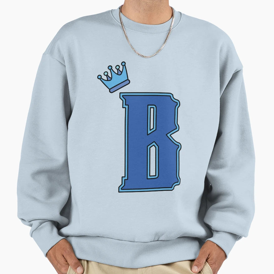 Blue Letter B Sweatshirt - Custom Art Print Unisex - T-Shirt, Sweatshirt, Hoodie
