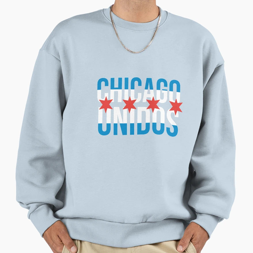Chicago Unidos Sweatshirt - Minimalist Print Men Women - T-Shirt, Sweatshirt, Hoodie