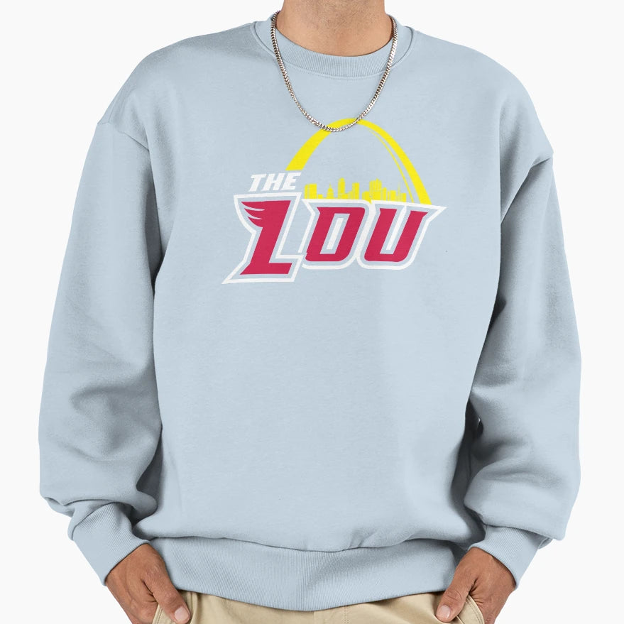 Lou Navy Sweatshirt - Unique Graphic Men Women - T-Shirt, Sweatshirt, Hoodie
