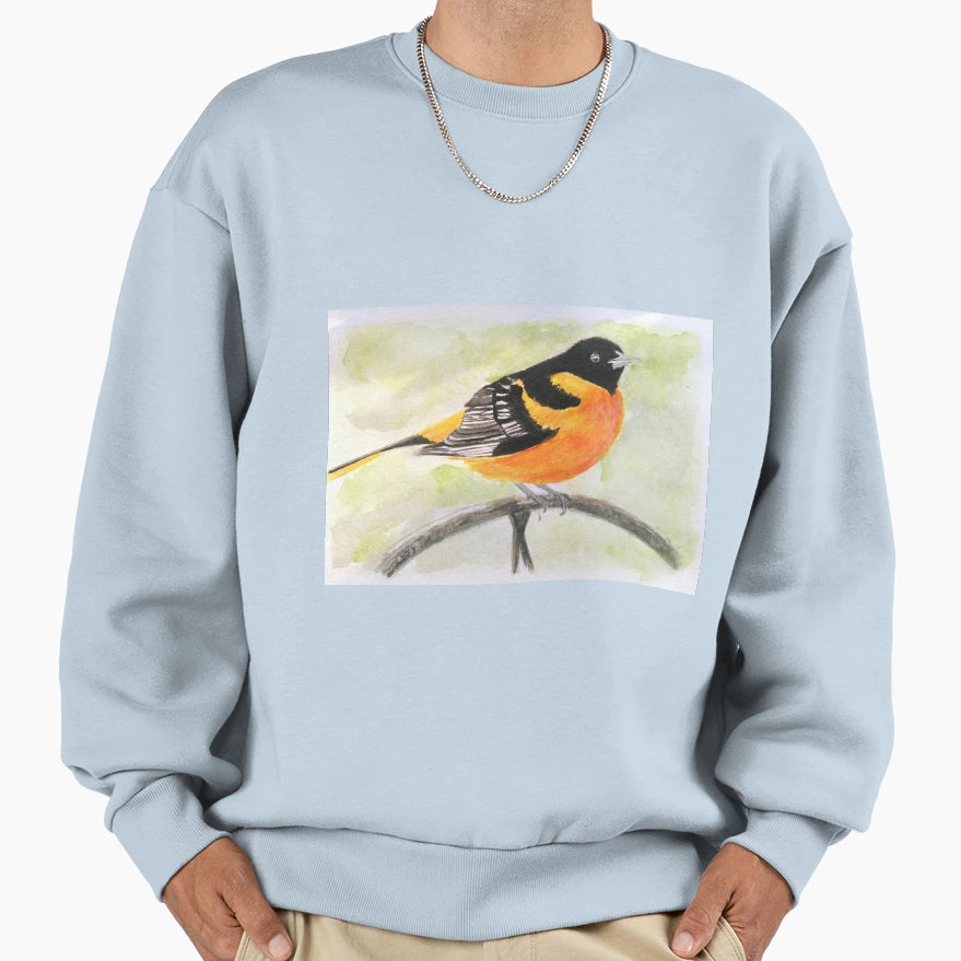 Watercolour Bird Sweatshirt - Casual Everyday Wear Unisex - T-Shirt, Sweatshirt, Hoodie