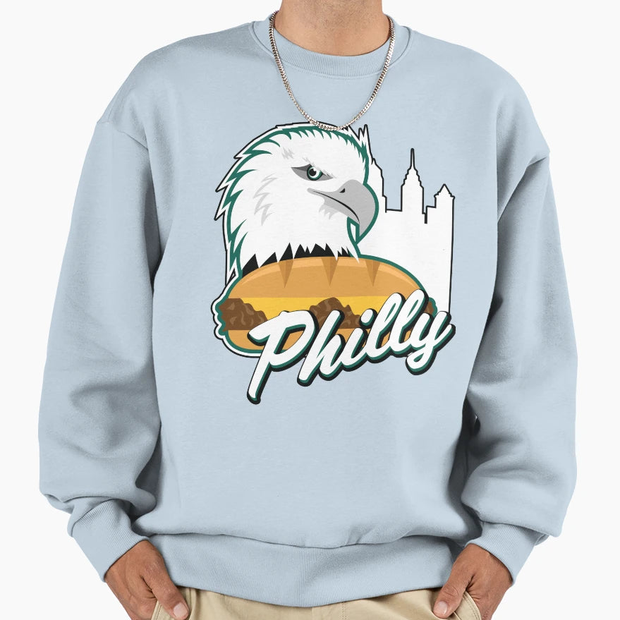 Eagle Cheesesteak Sweatshirt - Casual Everyday Wear Unisex - T-Shirt, Sweatshirt, Hoodie