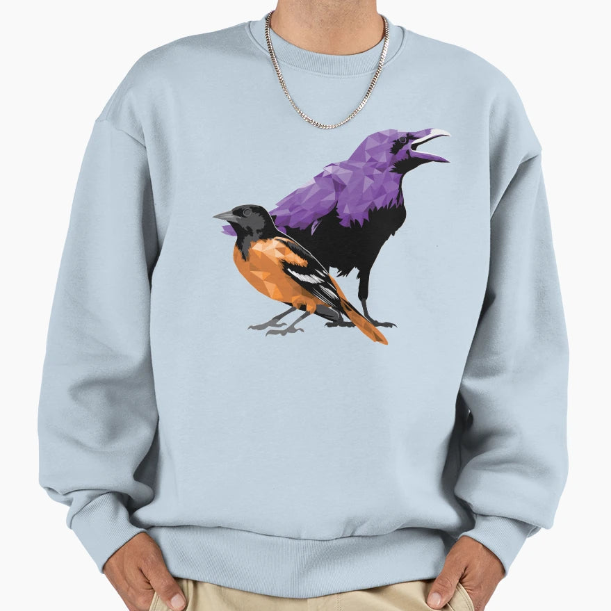 Baltimore Maryland Birds Sweatshirt - Fun Novelty Design Unisex - T-Shirt, Sweatshirt, Hoodie