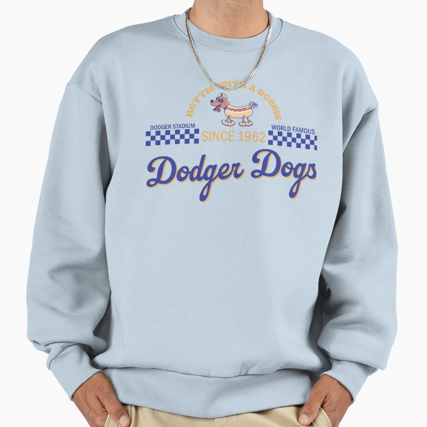 Los Angeles Baseball Dogs Sweatshirt - Minimalist Print Unisex - T-Shirt, Sweatshirt, Hoodie