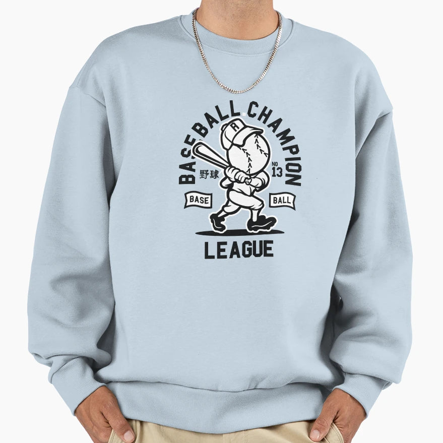Baseball Champion Japanese Baseball Sweatshirt - Minimalist Print Unisex - T-Shirt, Sweatshirt, Hoodie