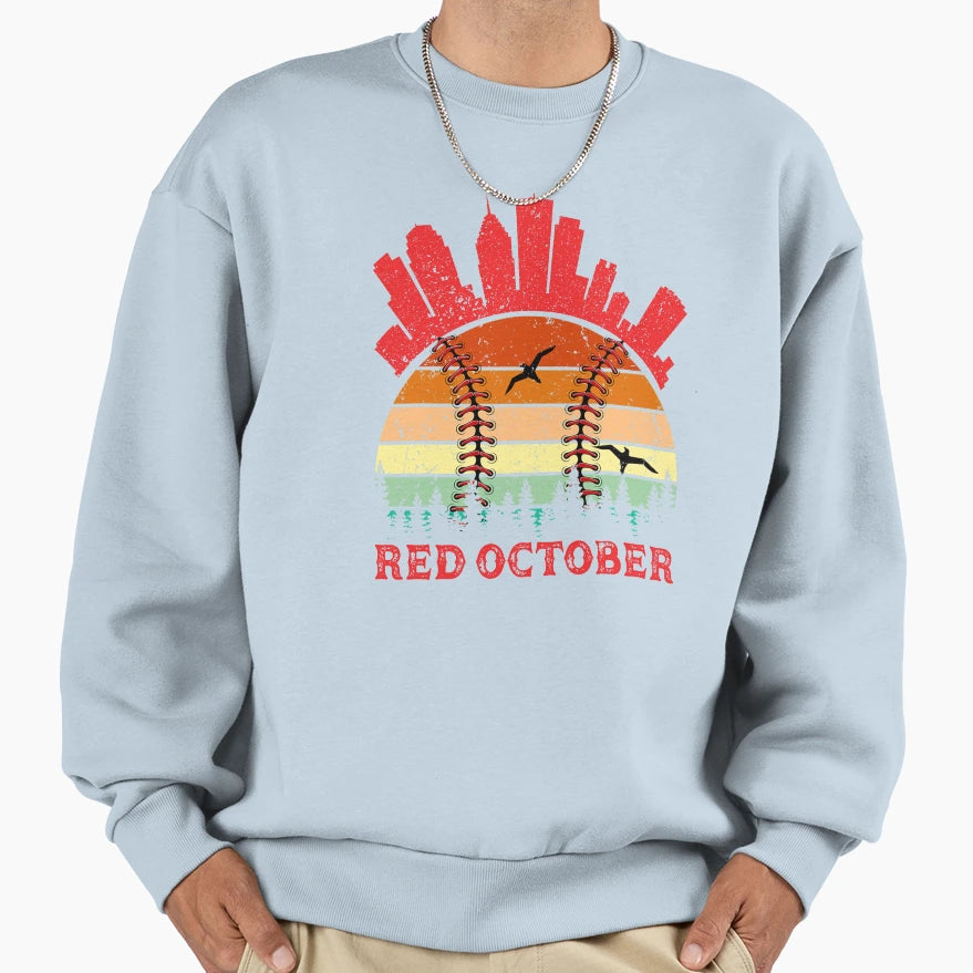 Red October Philly Philadelphia Sweatshirt - Custom Art Print Men Women - T-Shirt, Sweatshirt, Hoodie