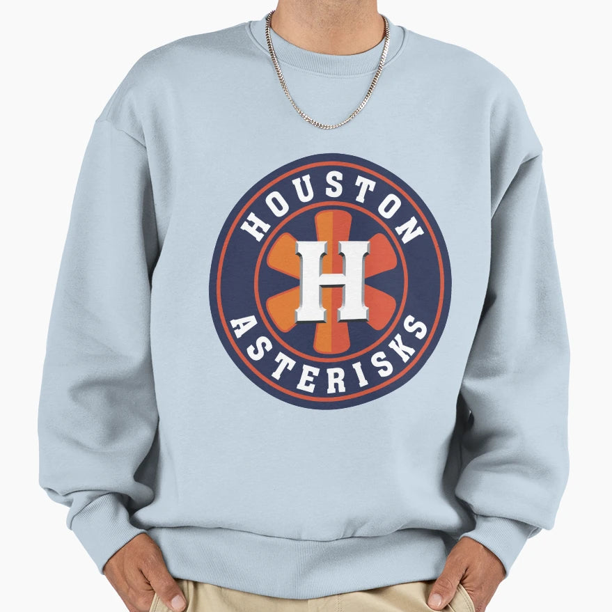 Houston Asterisks Parody Baseball Sweatshirt - Aesthetic Graphic Men Women - T-Shirt, Sweatshirt, Hoodie