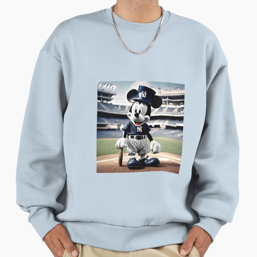 Steamboat Willie Baseball Sweatshirt - Casual Everyday Wear for Adults - T-Shirt, Sweatshirt, Hoodie