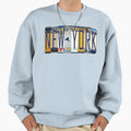 New York License Plates Sweatshirt - Trendy Graphic for Adults - T-Shirt, Sweatshirt, Hoodie
