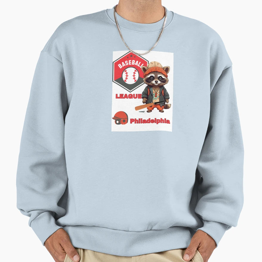 Baseball Sweatshirt - Minimalist Print Men Women - T-Shirt, Sweatshirt, Hoodie