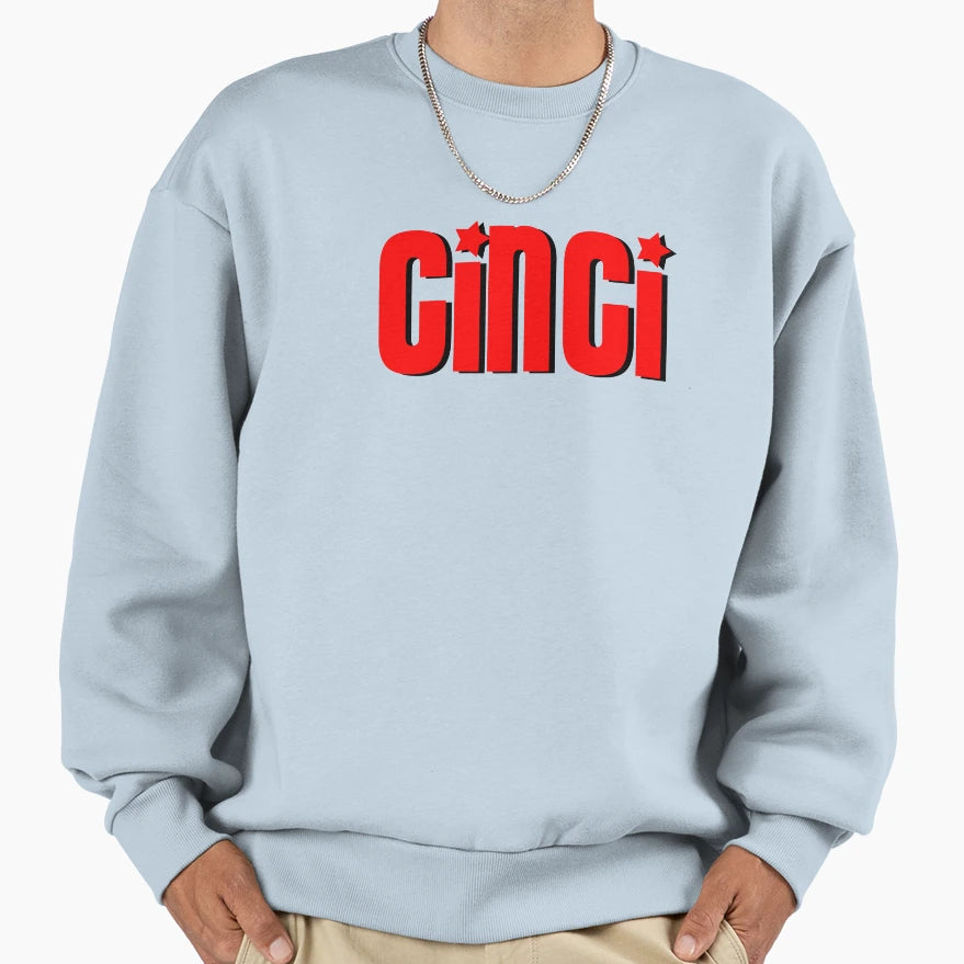 Cinci Star Logo Sweatshirt - Minimalist Print Men Women - T-Shirt, Sweatshirt, Hoodie