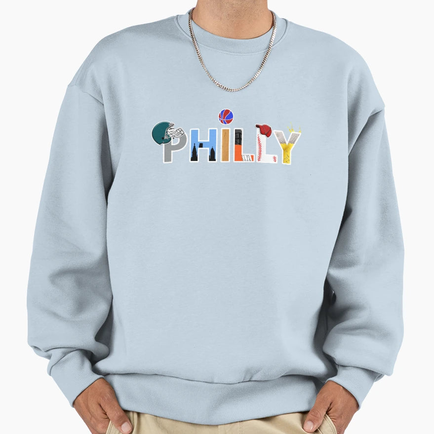 Our Town Philly Sweatshirt - Graphic Print Unisex - T-Shirt, Sweatshirt, Hoodie