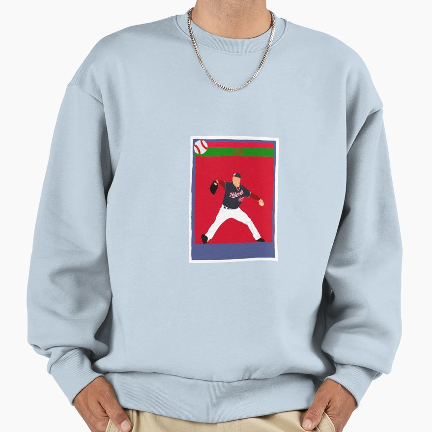 Patrick Corbin Baseball Card Sweatshirt - Trendy Graphic Men Women - T-Shirt, Sweatshirt, Hoodie