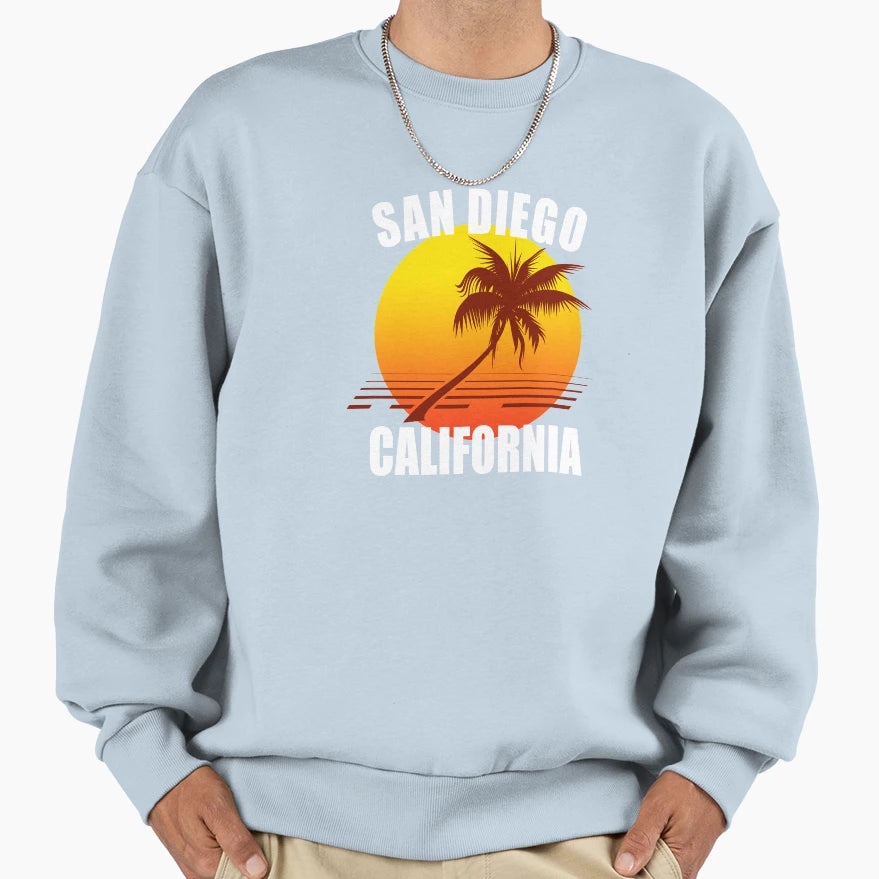 San Diego California Usa Sweatshirt - Streetwear Style Men Women - T-Shirt, Sweatshirt, Hoodie