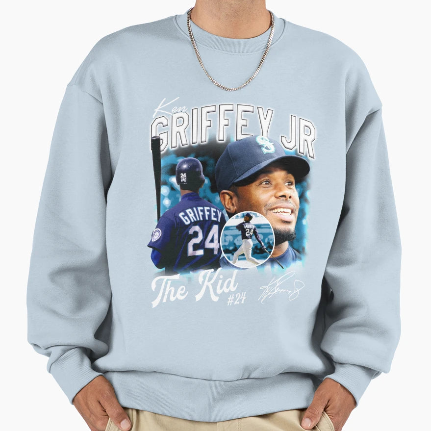 Ken Griffey Jr Baseball Signature Gift Sweatshirt - Graphic Print Unisex - T-Shirt, Sweatshirt, Hoodie