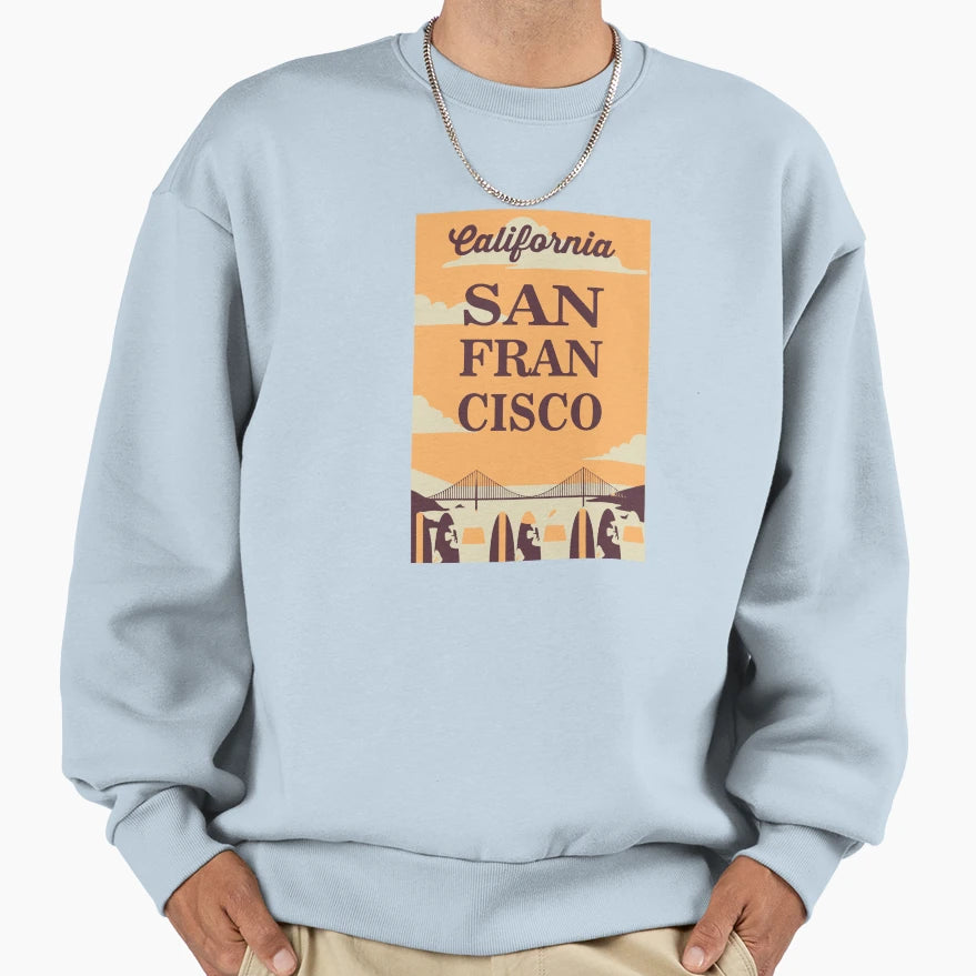 San Francisco Sweatshirt - Custom Art Print for Adults - T-Shirt, Sweatshirt, Hoodie