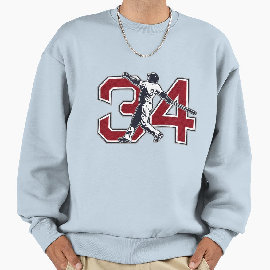 34 Big Papi Original Sweatshirt - Streetwear Style for Adults - T-Shirt, Sweatshirt, Hoodie
