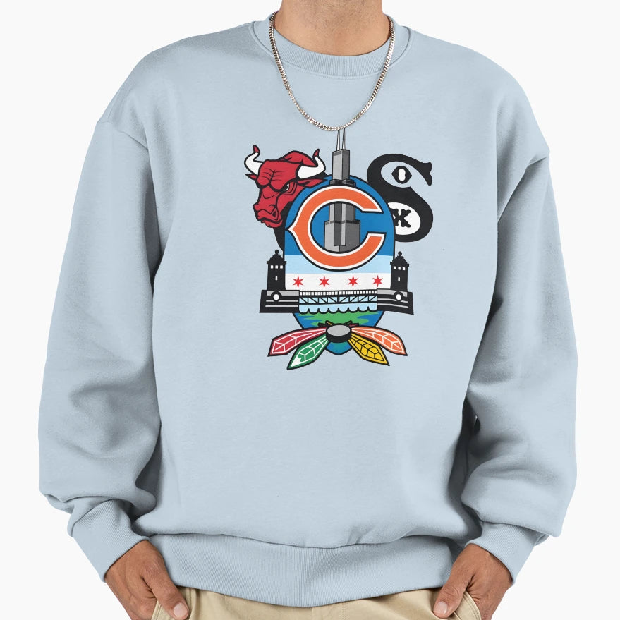 New City Series Chicago Sweatshirt - Minimalist Print Unisex - T-Shirt, Sweatshirt, Hoodie