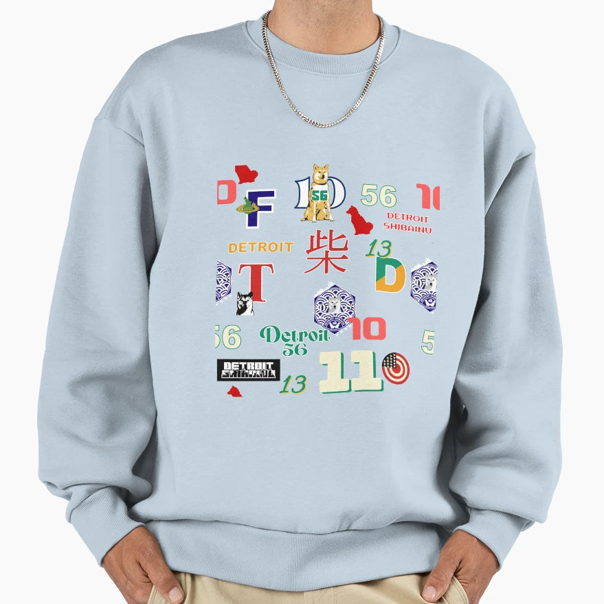 Detroit Shibainu 2023 Sweatshirt - Fun Novelty Design Men Women - T-Shirt, Sweatshirt, Hoodie