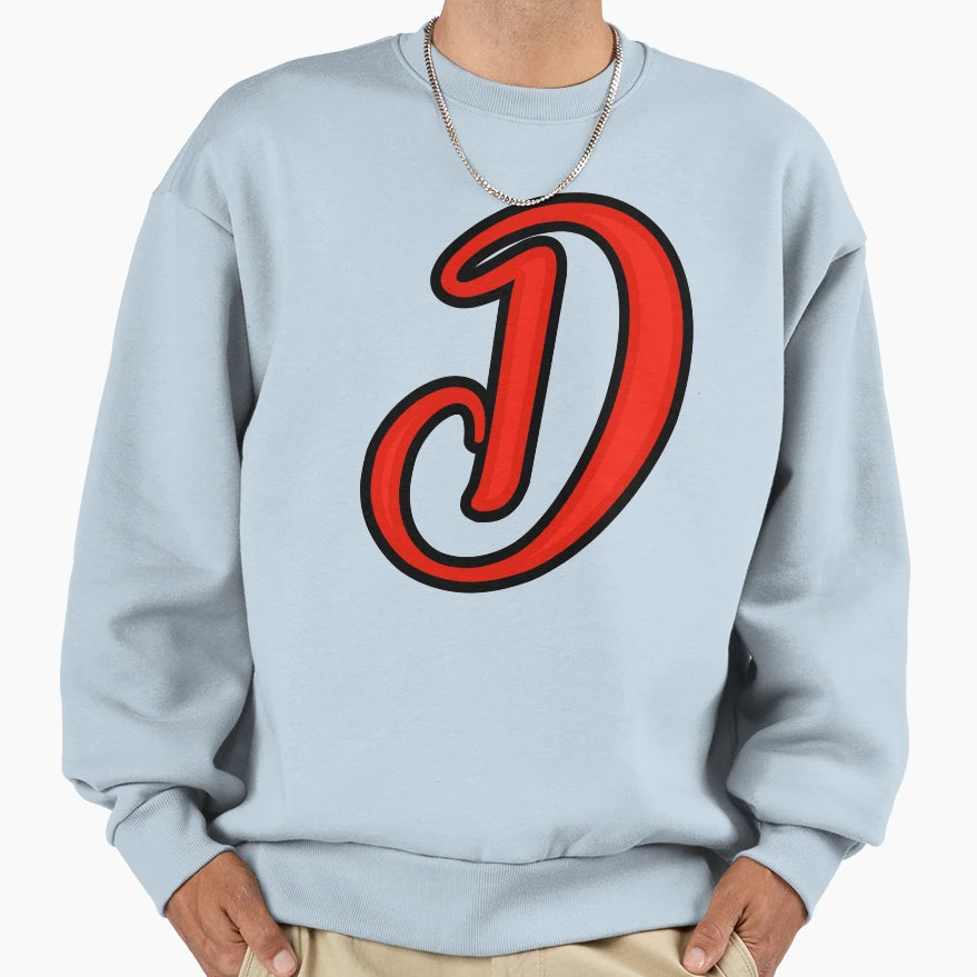 Initial Monogram D Sweatshirt - Trendy Graphic Unisex - T-Shirt, Sweatshirt, Hoodie