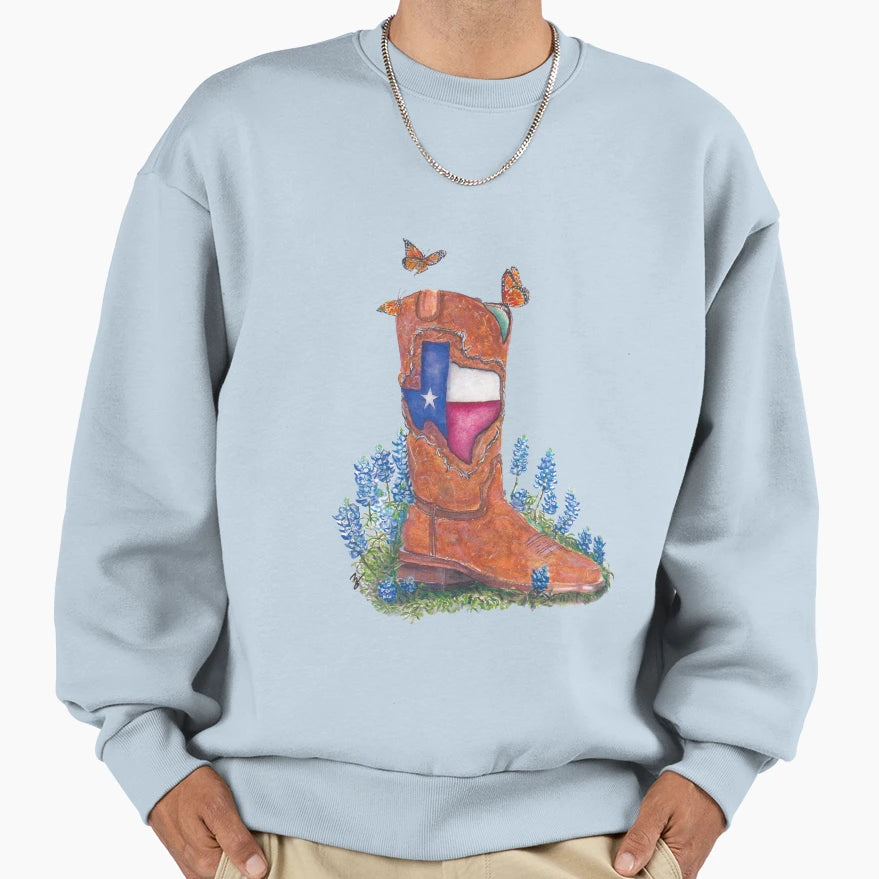 Texas Vibes Captivating Artwork Sweatshirt - Custom Art Print for Adults - T-Shirt, Sweatshirt, Hoodie