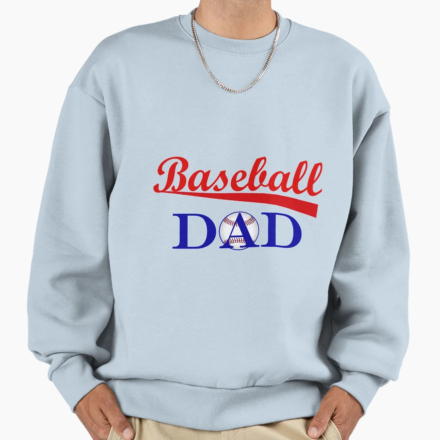 Baseball Dad Sweatshirt - Aesthetic Graphic for Adults - T-Shirt, Sweatshirt, Hoodie
