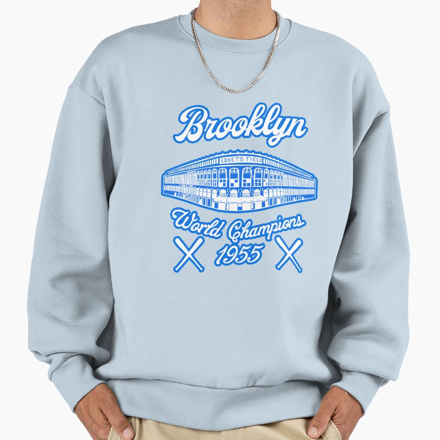 Brooklyn World Champions 1955 T-Shirt - Aesthetic Graphic for Adults - T-Shirt, Sweatshirt, Hoodie
