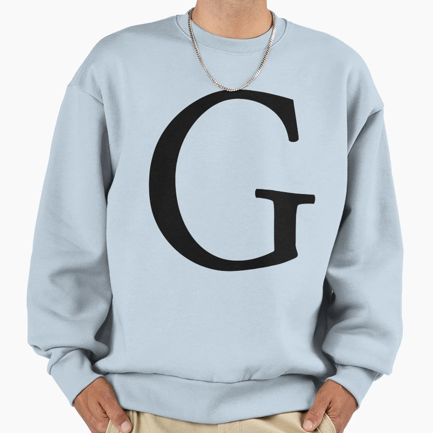 Letter G Roman Sweatshirt - Custom Art Print Men Women - T-Shirt, Sweatshirt, Hoodie