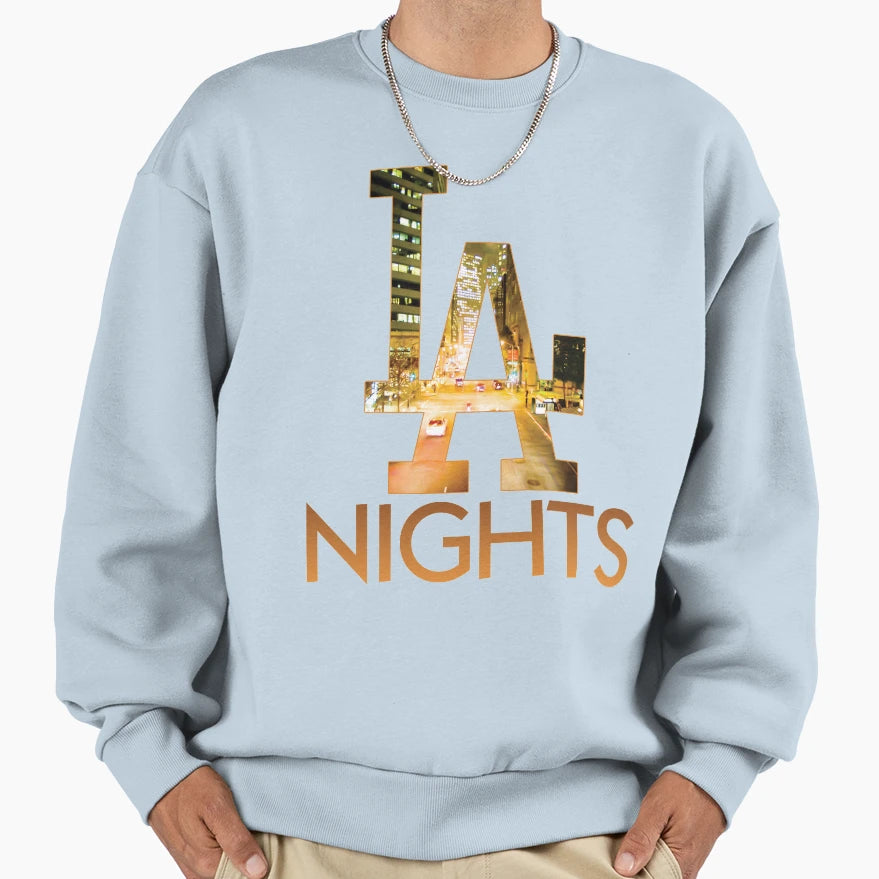 Los Angeles Nights Sweatshirt - Minimalist Print Men Women - T-Shirt, Sweatshirt, Hoodie