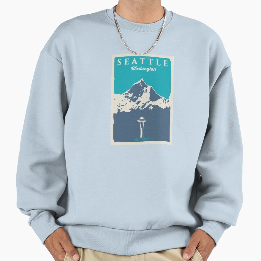 Seattle Washington Sweatshirt - Fun Novelty Design Unisex - T-Shirt, Sweatshirt, Hoodie