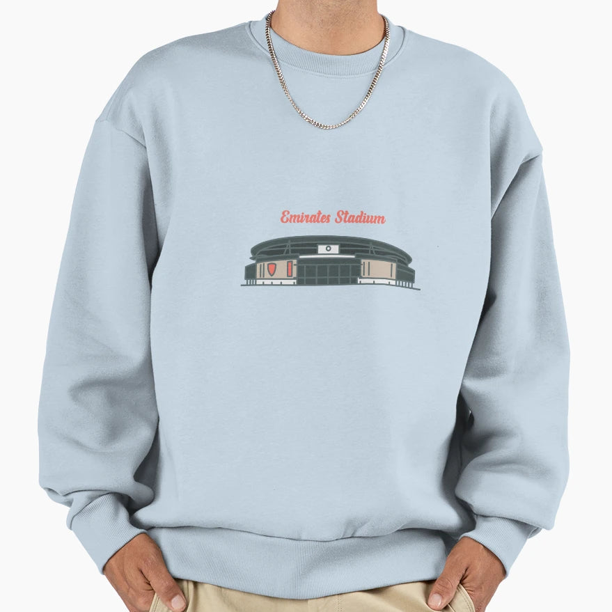 Minimalist Emirates Stadium Sweatshirt - Streetwear Style for Adults - T-Shirt, Sweatshirt, Hoodie