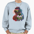 Angry Green Mascot Baseball Batter Sweatshirt - Streetwear Style Men Women - T-Shirt, Sweatshirt, Hoodie