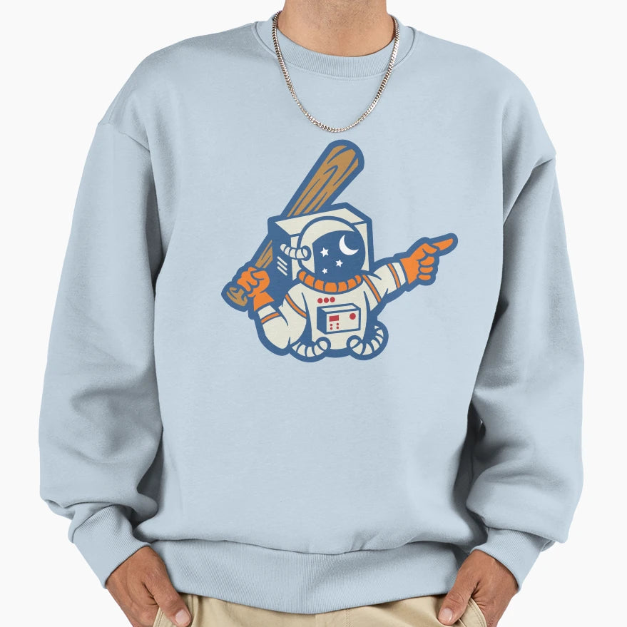 Moonshots Baseball Astronaut Sweatshirt - Streetwear Style for Adults - T-Shirt, Sweatshirt, Hoodie