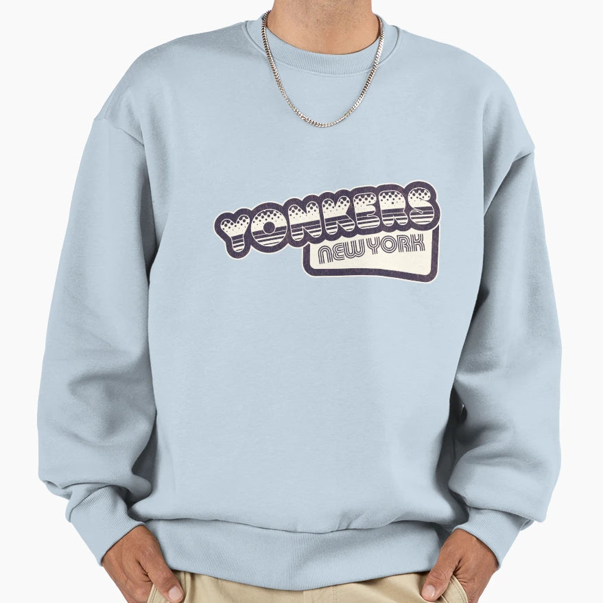 Yonkers Ny Halftone Sweatshirt - Fun Novelty Design Unisex - T-Shirt, Sweatshirt, Hoodie