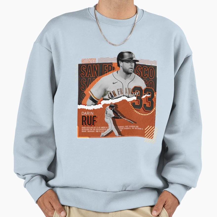 Darin Ruf Baseball Sweatshirt - Trendy Graphic Unisex - T-Shirt, Sweatshirt, Hoodie