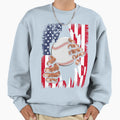Baseball Softball American Sweatshirt - Casual Everyday Wear for Adults - T-Shirt, Sweatshirt, Hoodie