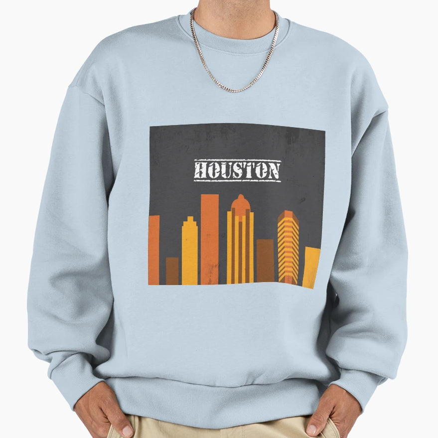 Houston Sweatshirt - Trendy Graphic for Adults - T-Shirt, Sweatshirt, Hoodie