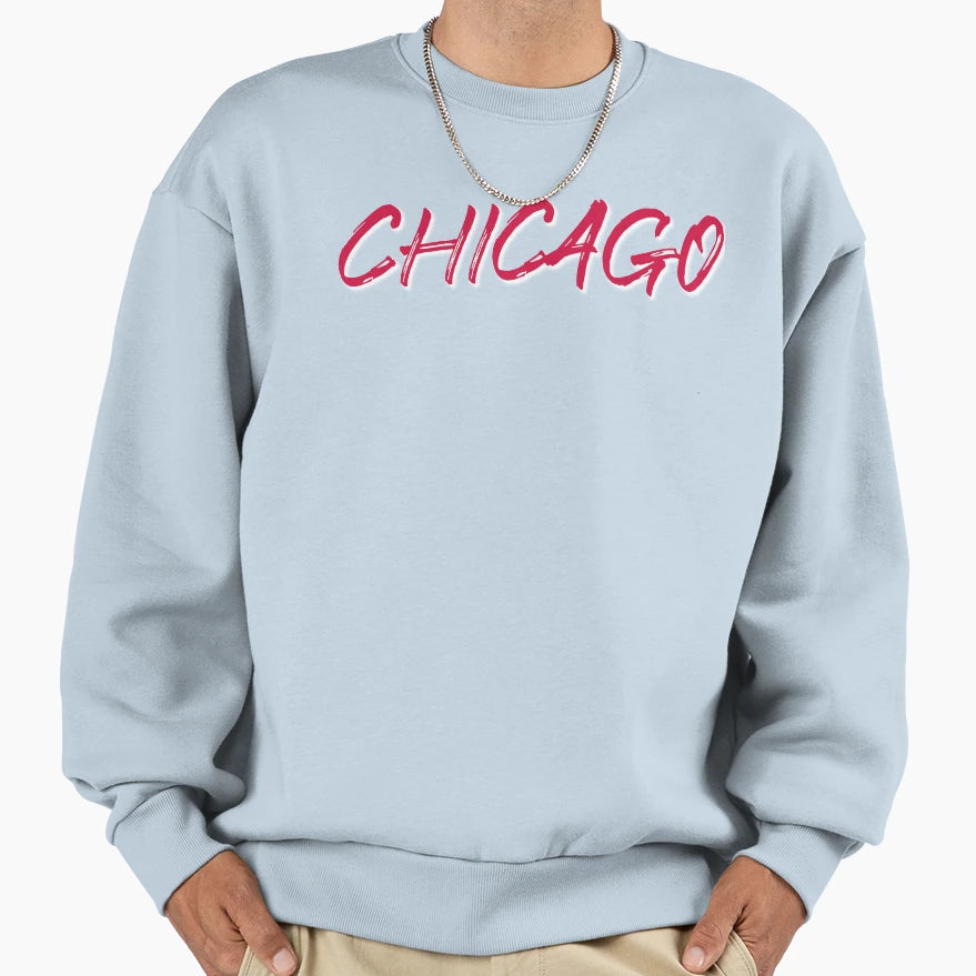 Chicago Illinois Sweatshirt - Fun Novelty Design for Adults - T-Shirt, Sweatshirt, Hoodie