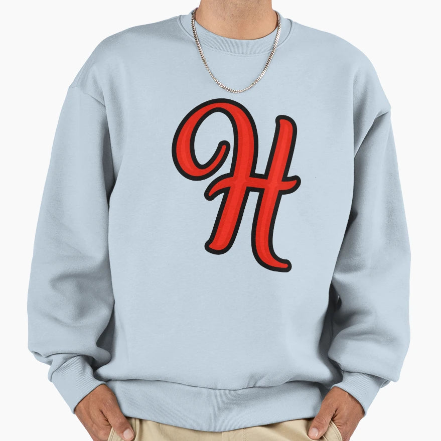 Initial Monogram H Sweatshirt - Streetwear Style for Adults - T-Shirt, Sweatshirt, Hoodie