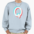 Letter Q Initial Monogram Tiktok Sweatshirt - Novelty Apparel Unisex - T-Shirt, Sweatshirt, Hoodie
